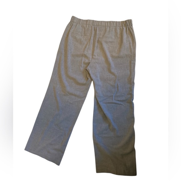 Old Navy wide leg crop pants gray front pockets size 12 - Picture 2 of 9